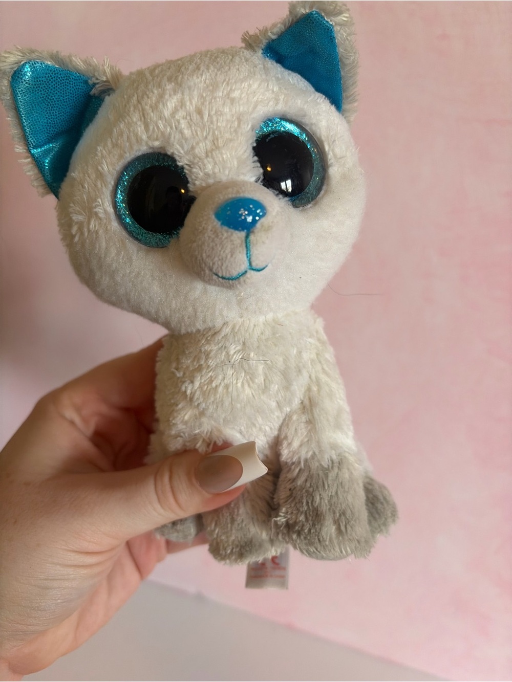 Ty Beanie Boos Frost Arctic Fox 6" Plush Blue Eyes Stuffed Animal 2017 Exclusive